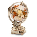 Produktfoto der Robotime Luminous Globe, Holzmodellbau einer beleuchteter Globus