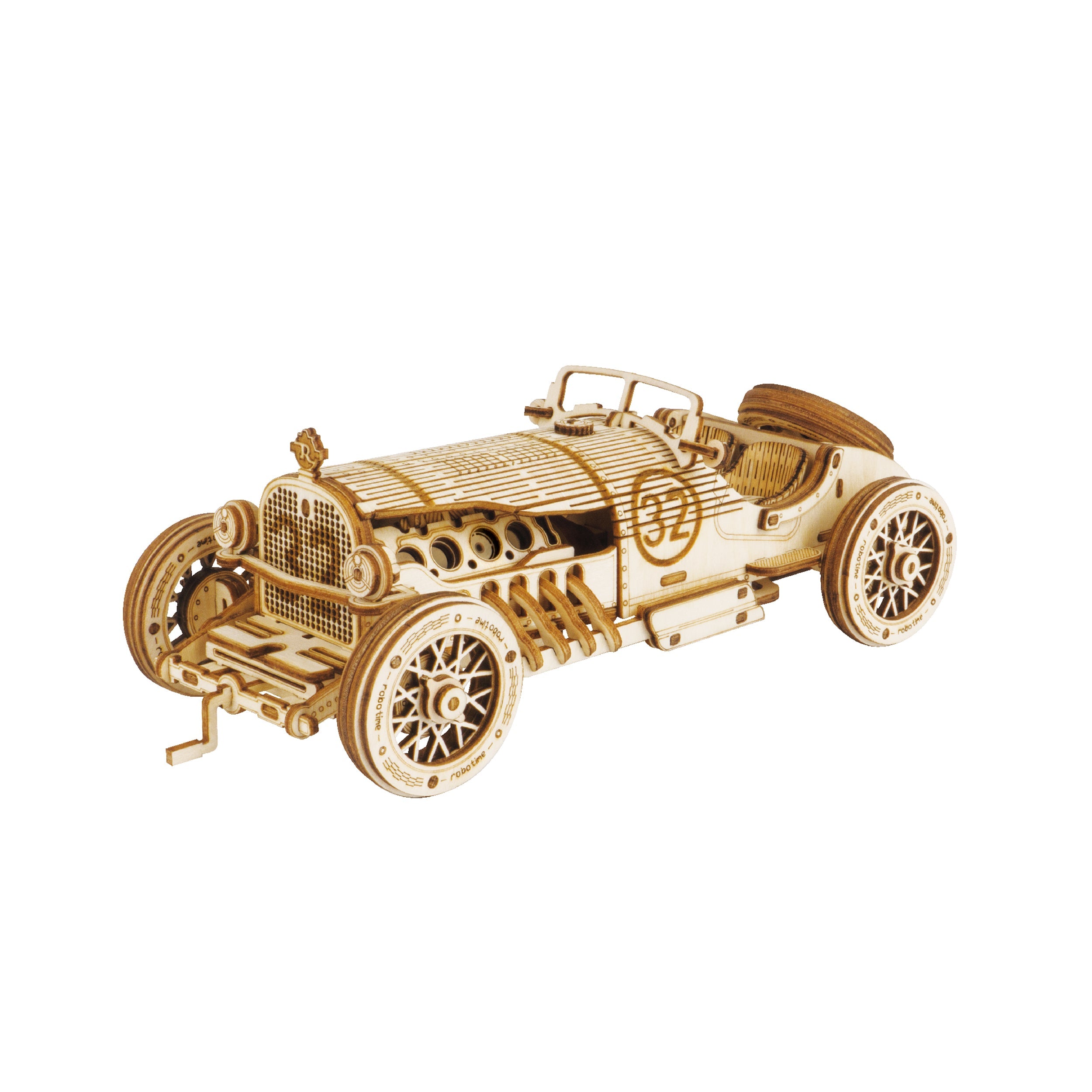 Robotime Holzbausatz auto Grand-Prix-Rennwagen | Auto aus Holz