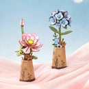 Robotime Blue Hydrangea / Blaue Hortensie TW141