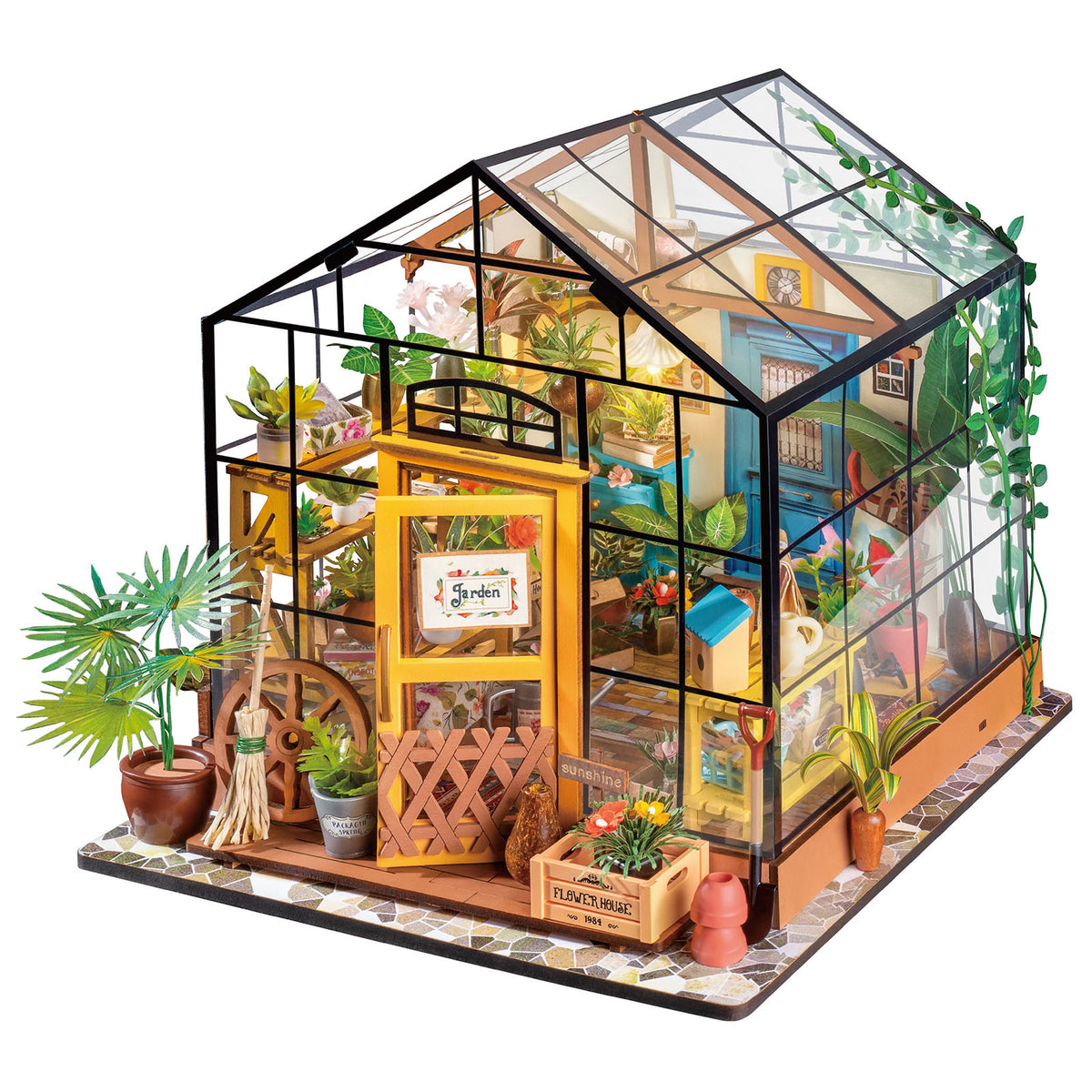 Robotime DIY Holz Miniatur Puppenhaus 1:24 Handgema Produktbild-Vorschau 5