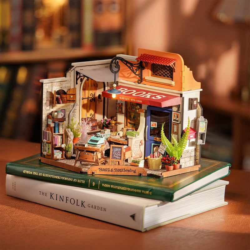 ROBOTIME Corner Bookstore