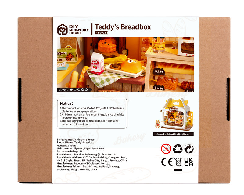 Robotime Teddy's Breadbox DS033