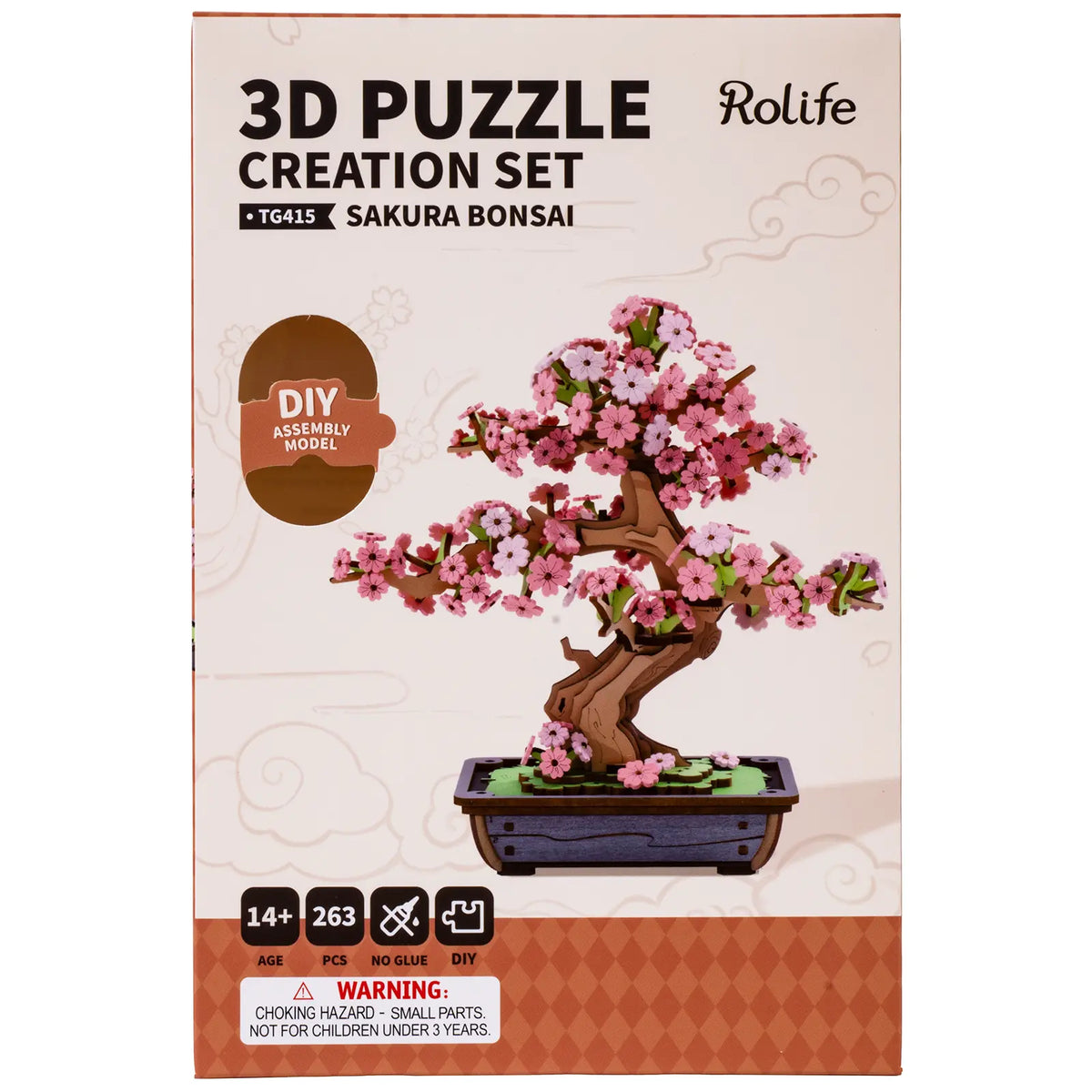Robotime Sakura Bonsai | Holzbaukasten Baum