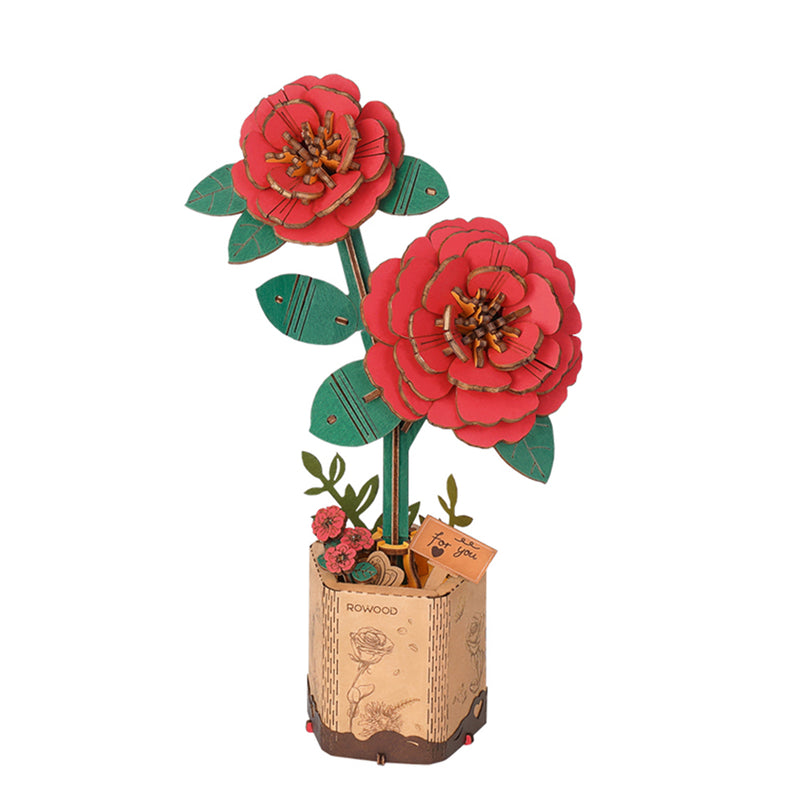 Robotime Red Camellia / Blutrote Kamelie TW031