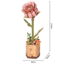 Robotime Pink Rose / Rosa Rose TW041