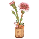 Robotime Pink Carnation / Rosa Anjer TW051