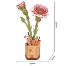 Robotime Pink Carnation / Rosa Anjer TW051