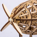 Propeller und Vorderseite des Ballons des Robotime Air Vehicle