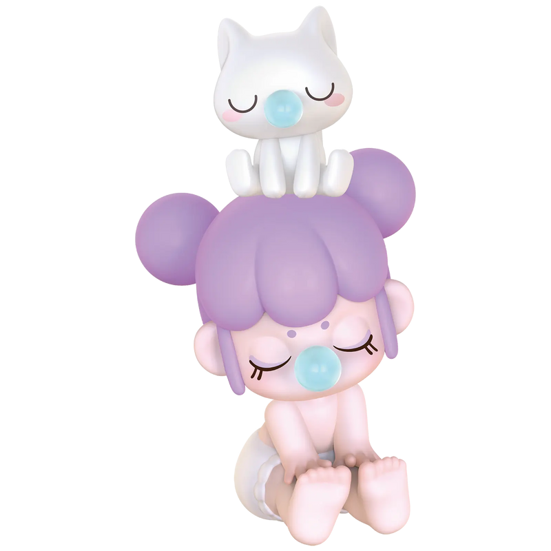 Lilac Purple Variante der Robotime Baby Nanci Seatmates Blind Box Serie