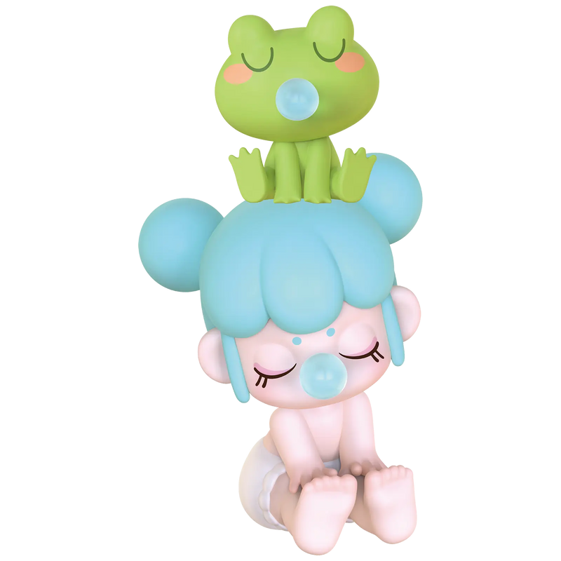 Vibrant Cyan Variante der Robotime Baby Nanci Seatmates Blind Box Serie