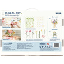 Rückseite der Verpackung der Robotime Blooming Bouquet Box, mechanischer Bausatz aus Kunststoff mit beweglichen Blumen