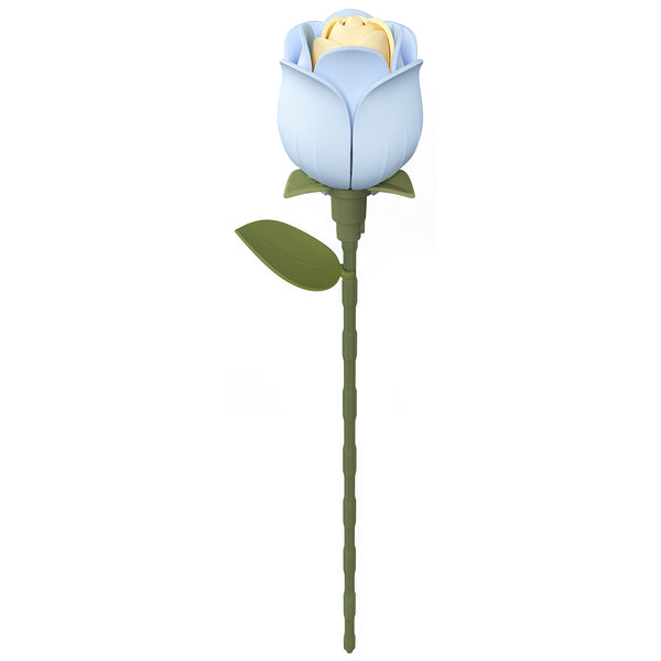 Produktfoto der Robotime Blue Rose, Kunststoffbausatz einer blauen Rose
