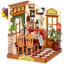 Produktfoto der Robotime Champs-Élysées Bistro, Miniaturhaus eines romantischen Bistros in Paris