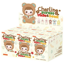 Display mit sechs Verpackungen aus der Robotime Charline Forest Hide & Seek Plush Pendant Blind Box Serie