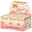 Display mit sechs Verpackungen der Robotime Cream Bunny & Cookii Bunny - Best Friend Blind Box Serie
