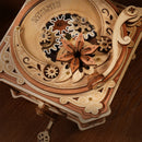 Details zum Plattenteller und Tonarm des Robotime Diva Gramophone