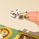 Nahaufnahme eines Puzzleteils aus der  Robotime Doggie Art Gallery