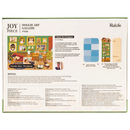 Rückseite der Verpackung der Robotime Doggie Art Gallery, 1.000-teiliges Puzzle eines Gemäldes mit Hunden in einem Raum voller Kunst