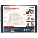 Rückseite der Verpackung der Robotime Gear Ball Challenge, Holzbausatz für ein Geschicklichkeitsspiel mit Murmeln
