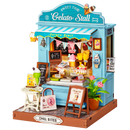 Produktfoto der Robotime Gelato Stall, Miniaturhaus einer Eisdiele mit italienischem Eis