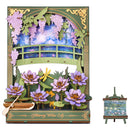 Produktfoto der Robotime Glittering Water Lily, Diorama-Bausatz aus Holz von Monets Seerosen