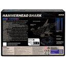 Rückseite der Verpackung der Robotime Hammerhead Shark, Metall-Bausatz für einen futuristischen Hammerhai mit Licht und Bewegung