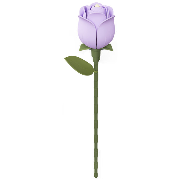Produktfoto der Robotime Lavender Rose, Kunststoffbausatz einer lila Rose
