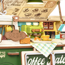 Innenausstattung des Robotime Leo's Coffee Truck