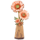 Produktfoto der Robotime Light Orange Gerbera, Holzbausatz einer hellorangen Gerbera