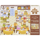 Vorderseite der Verpackung der Robotime Lively Puppies’ Bakery, 1.000-teiliges Puzzle mit einem gemütlichen Bäckereibild mit anthropomorphen, einkaufenden Hunden