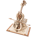 Produktfoto der Robotime Magic Cello, Holzbausatz für eine Spieluhr in Form eines Cellos