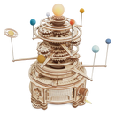 Produktfoto der Robotime Mechanical Orrery, mechanischer Holzmodellbau einer Sonnensystem