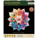 Vorderseite Verpackung von Robotime bunten Holzpuzzle Mandala Blume