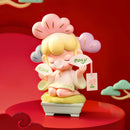 Atmosphärische Präsentation der Carefree Days Variante aus der Robotime Nanci Best Wishes Blind Box Serie