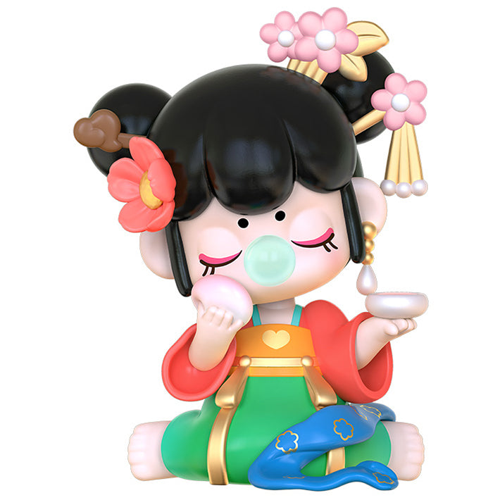 Putting on Make-up Secretly Variante der Robotime Nanci Blooming Girls Blind Box Serie