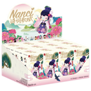 Display mit zwölf Verpackungen aus der Robotime Nanci Chinese Poetry Blind Box Serie