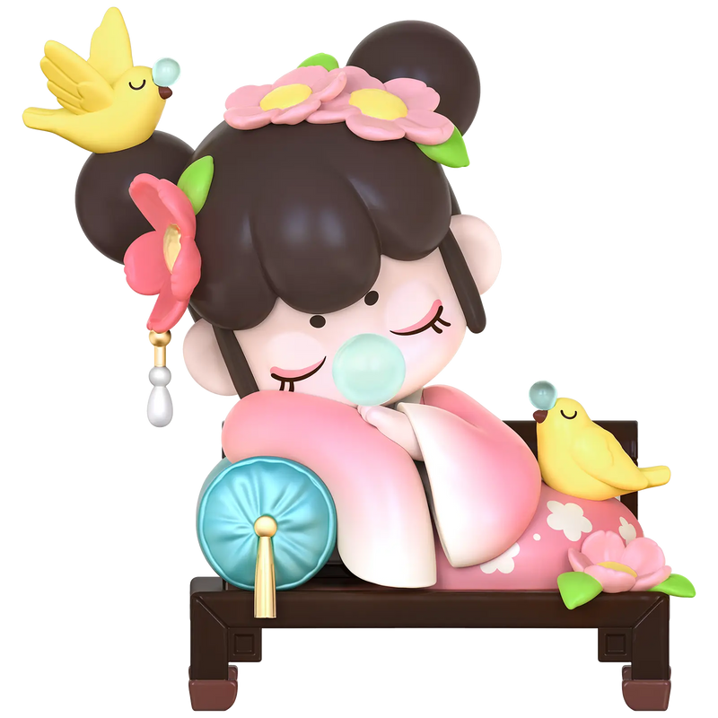 Spring Drowsiness Variante der Robotime Nanci Chinese Poetry Blind Box Serie