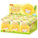Display mit sechs Verpackungen aus der Robotime Nanci Fruit Mood Surprise Plush Pendant Blind Box Serie