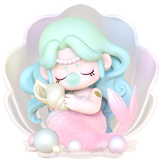 Mermaid Seashell Variante der Robotime Nanci Museum of Fantasy Blind Box Serie