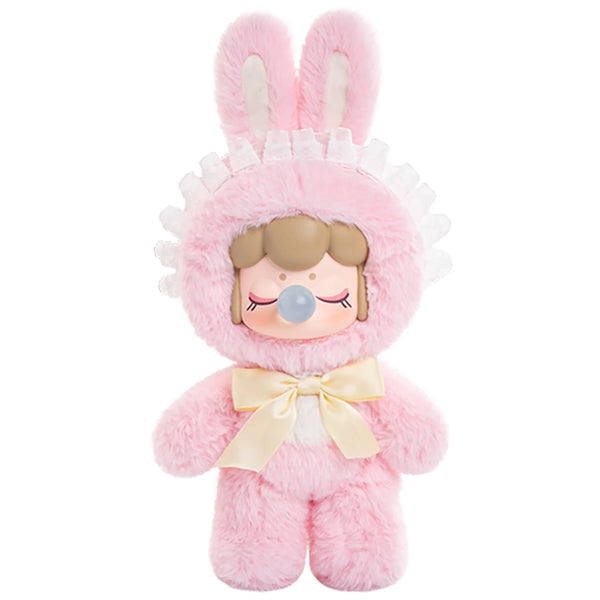 Die rosa Farbvariante des Robotime Nanci Shining Bunny, Blind Box mit einer niedlichen Figur in einem Hasenkostüm in verschiedenen Farben
