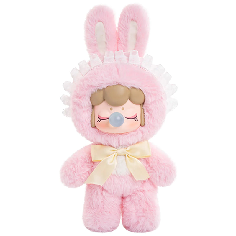 Die rosa Farbvariante des Robotime Nanci Shining Bunny, Blind Box mit einer niedlichen Figur in einem Hasenkostüm in verschiedenen Farben