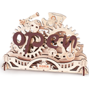 Produktfoto der Robotime Open Closed Sign, Holzbausatz eines transformierenden Schildes