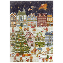 Produktfoto der Robotime Puppies' Christmas Eve, 1.000-teiliges Puzzle mit einer stimmungsvollen Weihnachtsszene mit anthropomorphen Hunden