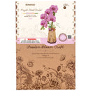 Vorderseite der Verpackung der Robotime Purple Moth Orchid, Holzbausatz einer lila Orchidee