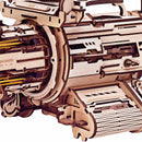 Details zum Gehäuse der Robotime Rotating-Barrel Machine Gun