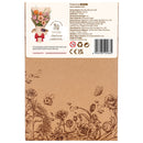 Rückseite der Verpackung der Robotime Sakura, Holzbausatz einer rosa Kirschblüte