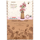 Vorderseite der Verpackung der Robotime Sakura, Holzbausatz einer rosa Kirschblüte