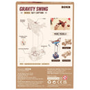 Rückseite der Verpackung der Robotime Sky Captain, Modellbau eines schaukelnden Flugzeugs