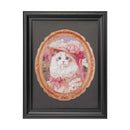 Der Robotime Springtime Kitty Portrait im Robotime Black Vintage Puzzle Frame
