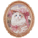 Produktfoto der Robotime Springtime Kitty Portrait, Holzpuzzle einer elegant gekleideten Katze mit ungewöhnlichen Teilen